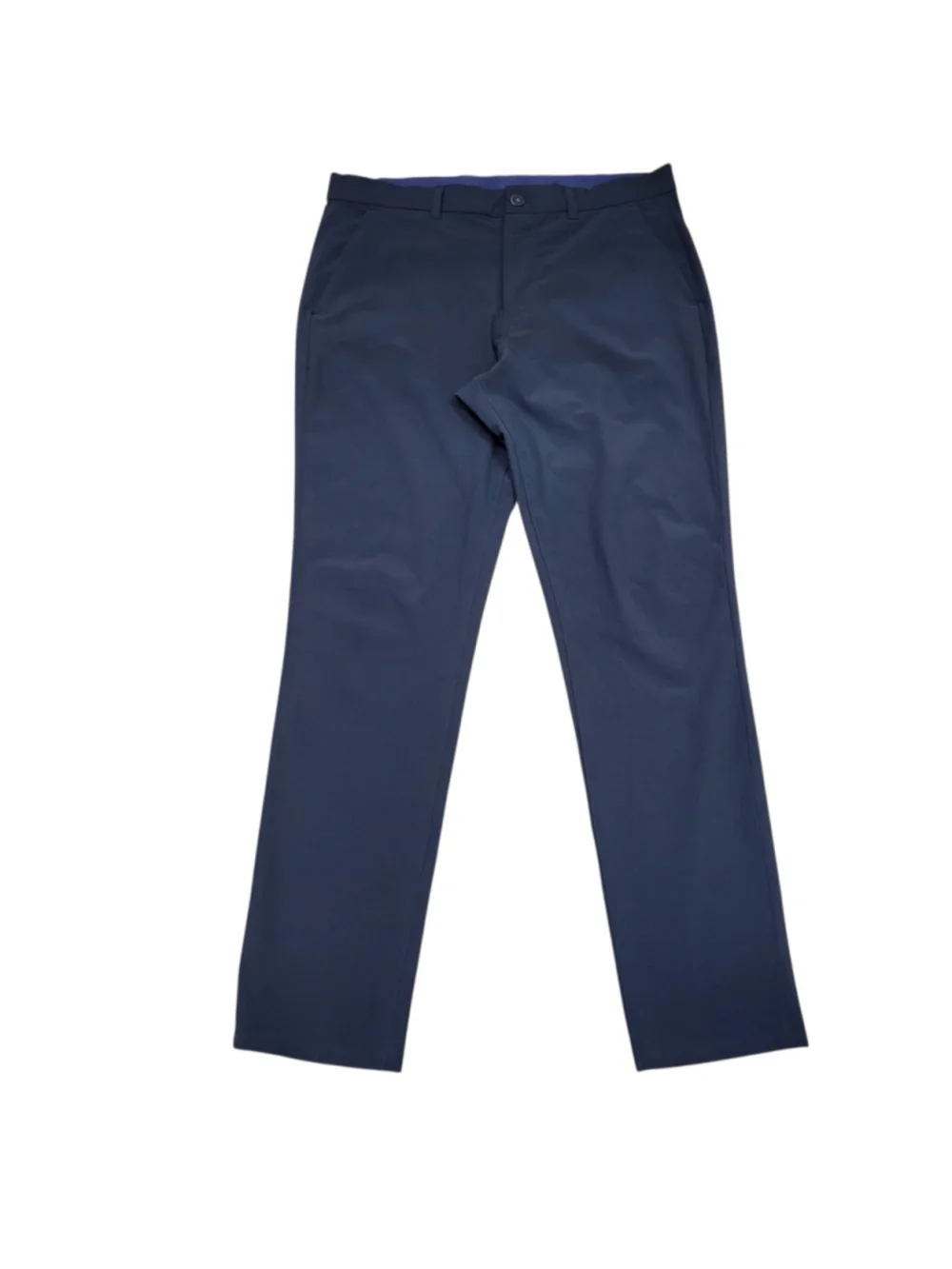 Mizzen Main Men's Black Polyester Spandex Blend Flat Front Golf Pants Size 35/32